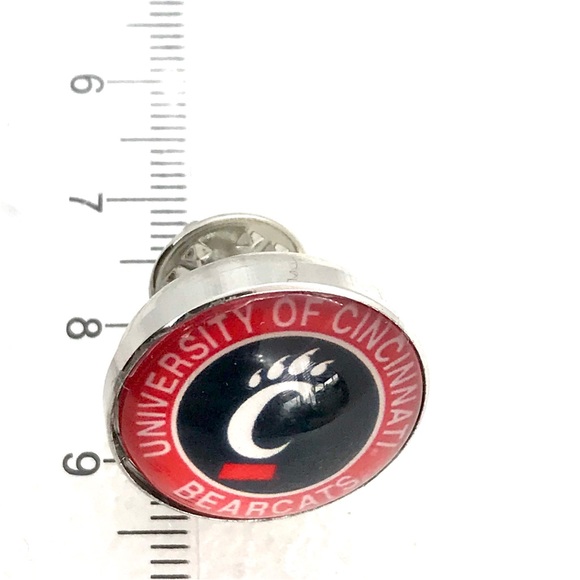 Uni of Cincinnati Bearcats Snap pin 20mm fit Gingersnaps brooch College sports - Picture 2 of 4